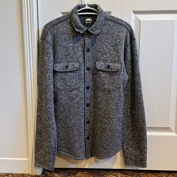 Roots Grey Soft Button-up Shirt - Men's Small - Picture 1 of 2